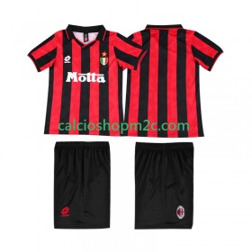 AC Milan 1993 Retro Bambino Maglia Prima 1994 Manica Corta
